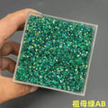 Pointed Back Glitter Rhinestones