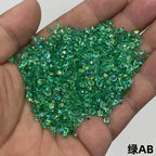 Pointed Back Glitter Rhinestones