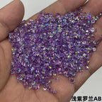 Pointed Back Glitter Rhinestones