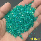 Pointed Back Glitter Rhinestones