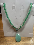 Green Aventurine Crystal Necklace